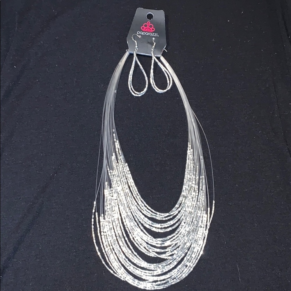 Paparazzi necklace with earrings